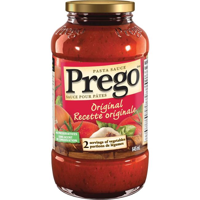 Prego Original Pasta Sauce 645 mL - Campbell Company of Canada